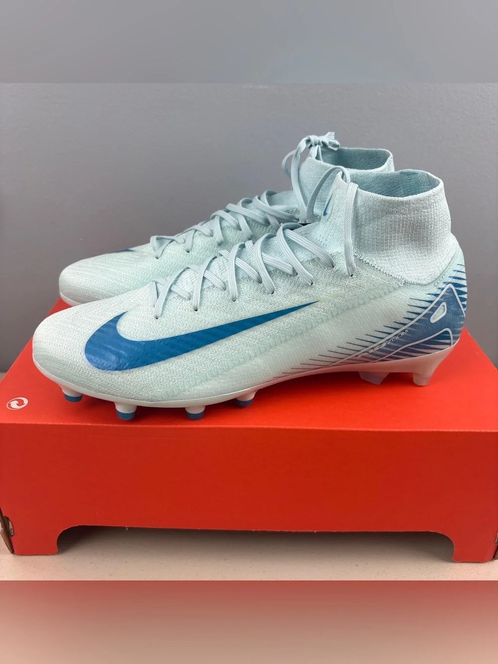 Nike Mercurial Superfly 10 Elite AG Pro Blue Glacier Soccer Cleat Men’s Sz 11